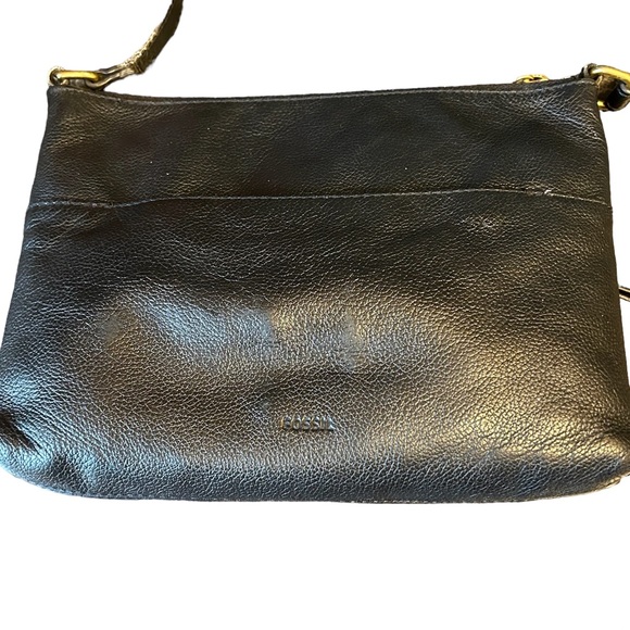 Fossil Bags Fossil Fiona Small Crossbody Black Leather Purse Poshmark